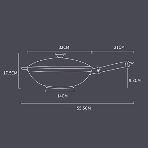 GSZCCZS Topf, Pfanne mit Deckel für Haushalts Mehrzweckkochtopf, Pfanne mit Beschichtung