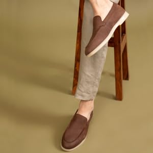 Image of Thomas Crick Men's Casual Summer Loafers - Premium Leather | Anti-Skid Sole | All-Day Comfort