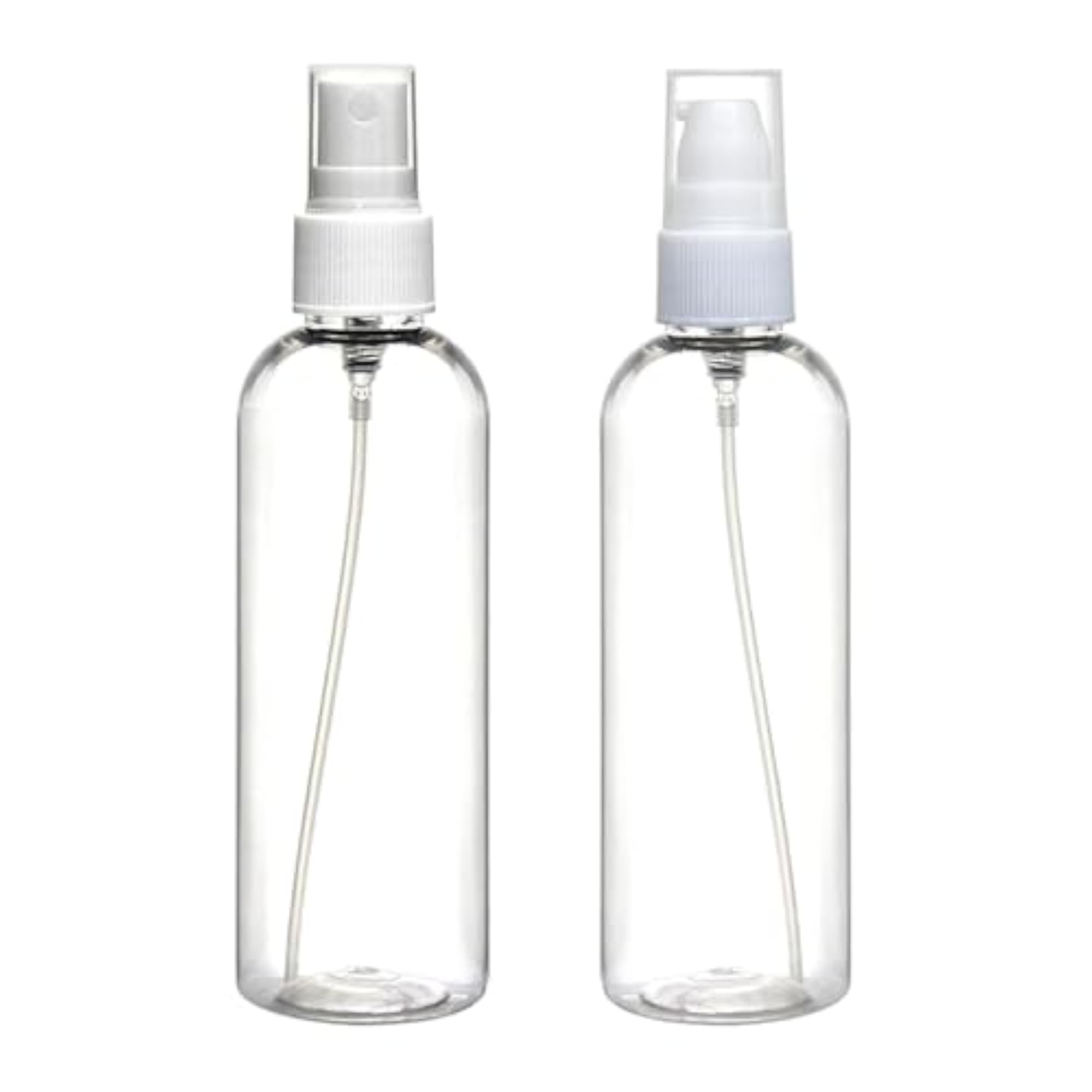 Combo Of 2 Clear Plastic Empty Fine Mist Spray Bottles
