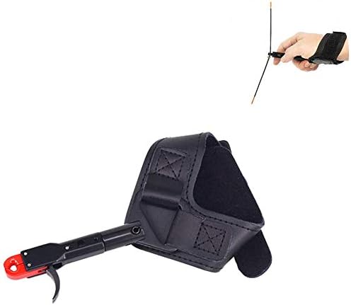 AMEYXGS Archery Caliper Release Aids Adjustable Wrist Trigger with 360 Degree Rotate Clamp Compound Bow Release
