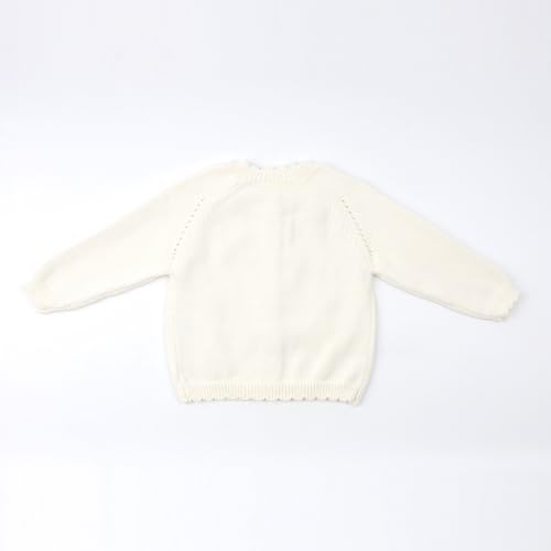 HOOLCHEAN Baby Toddler Girl Embroidered Knit Cardigan Sweater Soft Cotton Blend for Fall Winter Spring3