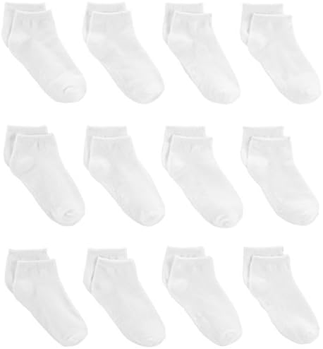 Simple Joys by Carter's Unisex Babies' Socks, 12 Pairs, White, 6-12 Months
