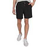 Quiksilver Men's Regular Fit Stretch Waist Water Friendly Active Hybrid Shorts, Black