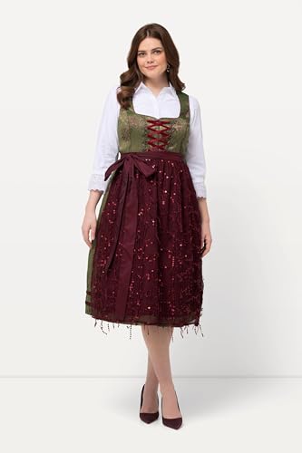 Dirndl Ulla Popken grande taille 50 robe olive confortable femme