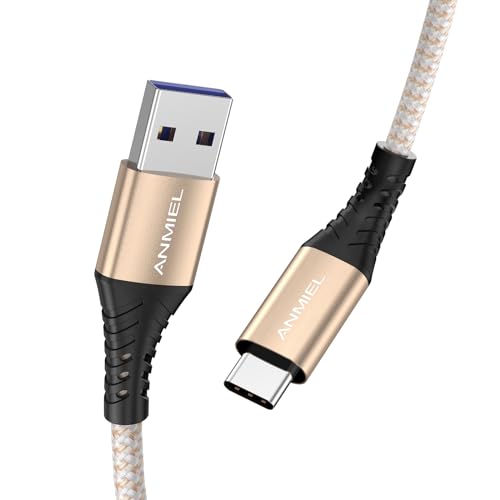 ANMIEL USB Type C Cable 2M USB C to USB 3.0 Cable High,for Samsung Galaxy Note 8, S8, S8+, S9, S10, Sony XZ, LG V20 G5 G6, HTC 10, Xiaomi 5 and More