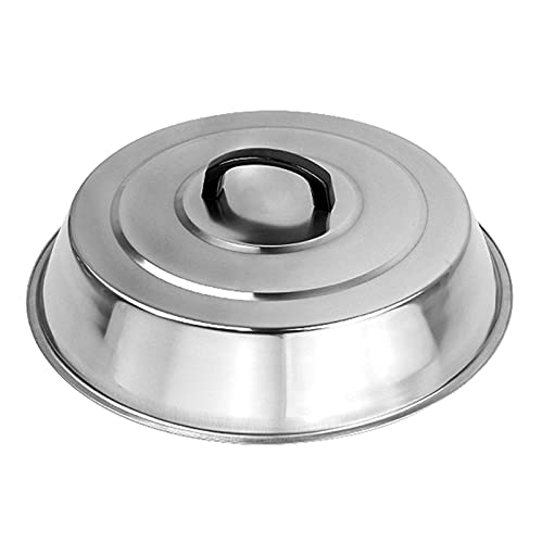 Tapa universal de acero inoxidable para ollas, sartenes y sartenes, 32 cm y 45 cm, accesorios de cocina de repuesto, tapa de sartén, tapa de wok, tapas de olla (36 cm)