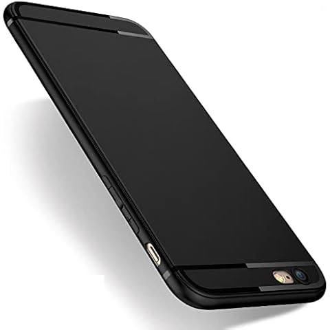 Compatible with iphone 6, iphone 6s Case, Gueche Premium Flexible Thin Cover Shock Proof with Drop Protection Coque Funda Cover for iphone 6s, Basic Phone Case. 4.7 Inch Black Cover