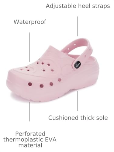 Image of WHITIN Clogs for Women | Thick Sole Cushioned Garden Shoes