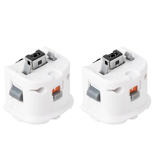 Image of 2 Pack Motion Plus Adapter with Silicon Case Sensor W for Wii Remote Controller,Motion Plus Adaptor Accelerator(White).