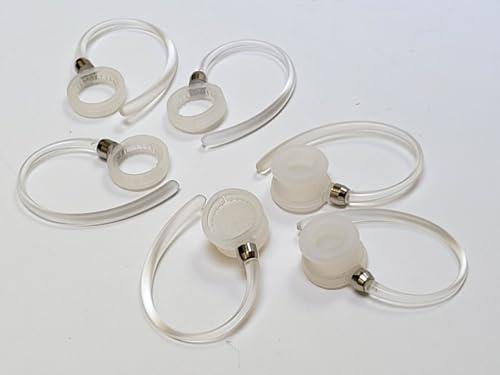 6 auriculares con gancho blanco estándar para Motorola miniatura 2