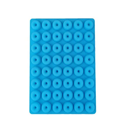 Moule à donuts en silicone bleu multifonction pour cuisson de biscuits