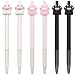 Geluode 6 Pieces Cat Paw Mechanical Pencil, Cute Cat Press Automatic Mechanical Pencils for Office School Supplies, 0.5 mm