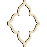 15 3/8"W x 15 3/8"H x 3/8"T Medium May Decorative Fretwork Wood Wall Panels, Birch