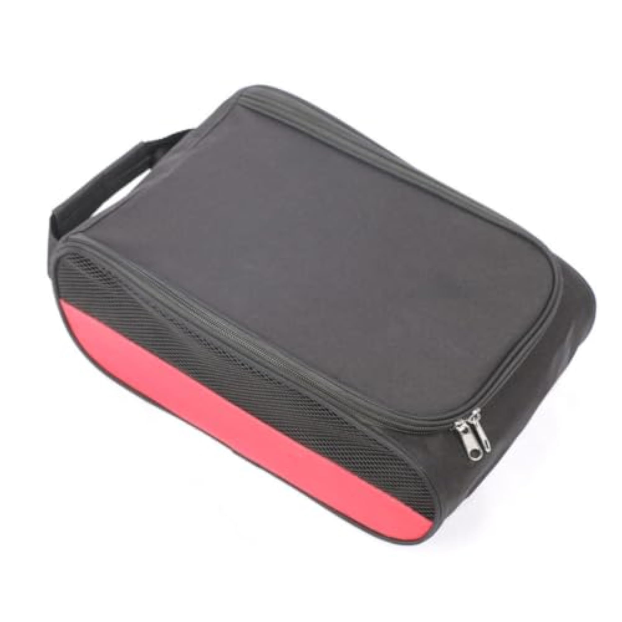 Breathable Shoe Bag with Handle, Black-red Si