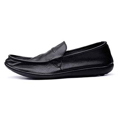 Men's Loafers Venetian Loafers Solid Colors Breathable Leather Flat Heel Flexible Anti-Slip Party Slip-ons2