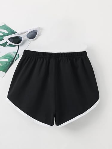 SweatyRocks Girl's Running Athletic Shorts Sport Workout Gym Casual Dolphin Shorts2