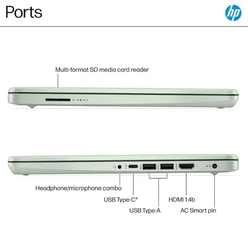 Image of HP 14 inch Student Business Laptop - Win 11 Pro & 1-Year Office 365 • Intel Quad-Core N150(beats N4120) • HD Anti-glare Display • Wi-Fi 6 • Copilot+ PC • 16G RAM • 128G UFS + 256GB SD Card • w /Accessories