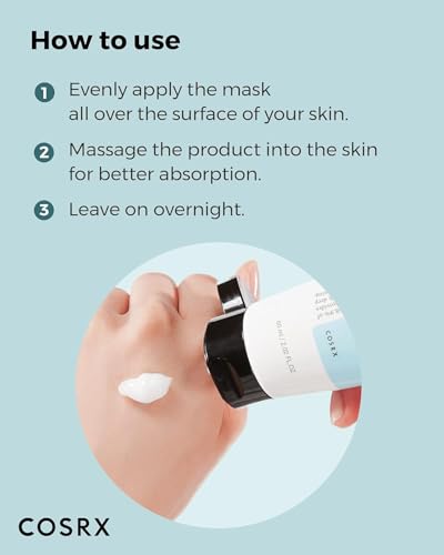 COSRX Gesichtsmaske Ultimate Nourishing Rice Overnight Spa Mask | Feuchtigkeitscreme mit 68% Reis-Extrakt und 2% Niacinamid | für alle Hauttypen | Vegan, tierversuchsfrei | Korean Skincare