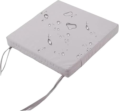 ���O�p �h�� �֎q�N�b�V���� 5cm�� �K�[�f���`�F�A�p�b�h �Œ�Ђ��t�� �J�o�[���O���\ UV�ϐ� �������t�H�[�� ���^���֎q�� 35x35x5cm(Light Gray,20x20x2 in)