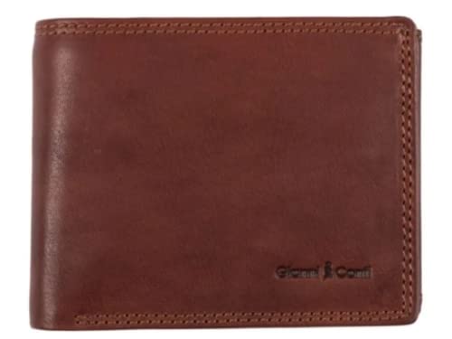 Gianni Conti Portefeuille classique RFID 2 plis pour homme Marron clair 917041