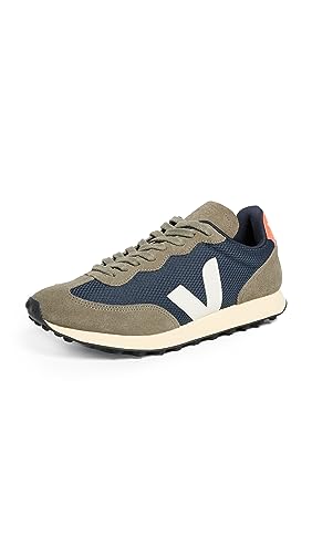 Veja Zapatillas Rio Branco para Hombre, Color Gris Oxford, Nautico - Blanco - Naranja Fluo, 41 EU