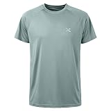 Corna Men's Running T-Shirt Moisture Wicking Performance Short Sleeve Outdoor Sun Protection Swim To