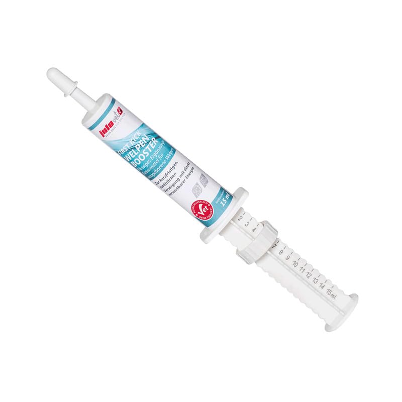 First Kick Booster | Lot de 2 | 2 x 15 ml | Complément alimentaire liquide pour chiots nouveau-nés chiens et chats | Pour soutenir l'approvisionnement énergétique