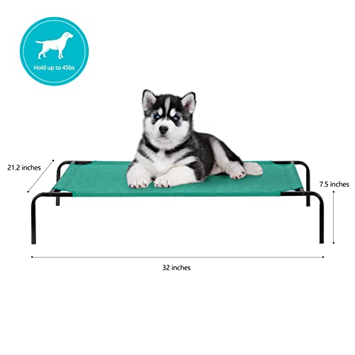 Elevated Dog Bed Cooling Dog Cat Cot Indoor Outdoor Waterproof Pet Bed Portable Raised Pet Cot For Small Medium Dogs Cats, Green #TOP1