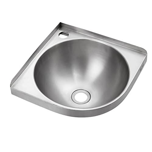 Lavabo de tocador de Pared, lavamanos, Juego de preparación de Acero Inoxidable, Fregadero Comercial, Lavabo de baño con Grifo y desagüe Combinados, Cocina/Lavabo/estación Exterior