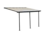 palram skylight BESONDERS lANGLEBIG - Robustes Aluminium und verzinkter Stahl, wartungsfrei, rost- und korrosionsbeständig, mit integrierter Dachrinne, verleiht jeder Gartenumgebung eine elegante Note