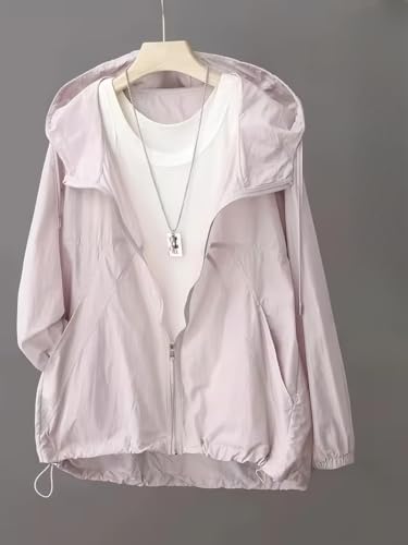 Lightweight Hooded Sun Protection Windbreaker
