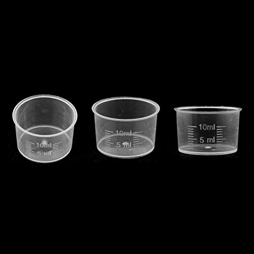 Vasos medidores desechables 10 ml paquete 50 unidades miniatura 5