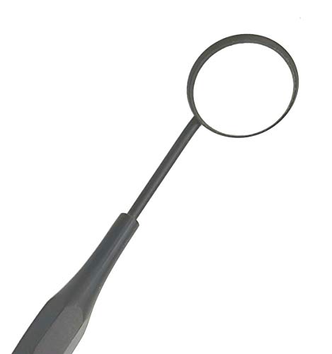 ARTMAN Instruments Dental Mirror Stainless Steel Matte Black Dental Mirrors Front Surface Rhodium Plasma Coated European Style Threading - Thumbnail 2
