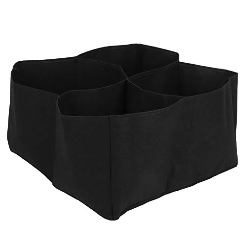 Bolsa de Cultivo de Plantas, 60x60x30CM, 4 Rejillas Divididas, Macetero de Jardín, Cama de Plantación