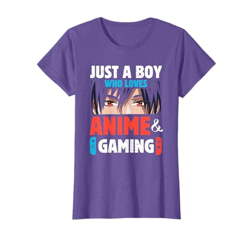 Just A Boy Who Loves Anime and Gaming Anime Manga Video Game T-Shirt