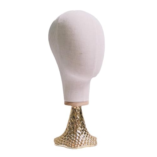 Expositor de cabeza de maniquí único con base de acero para joyería 2