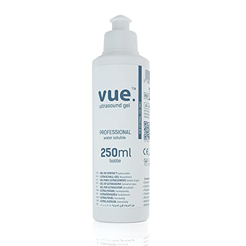 Vue Gel Utrasonido- 250ml / 1L / 5L Botellas de Gel transparente de Transmisión Conductiva para Máquinas de Ultrasonido (Botella de 250ml)