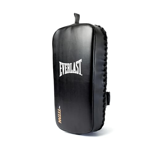Everlast Titan Thai Pad – Muay Thai Pads for Kickboxing, Boxing Pad with Wrist Support & 5-Layer Impact Foam