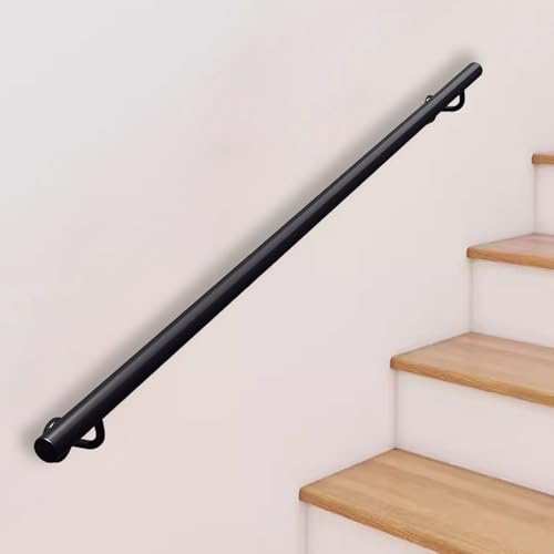 Rambarde d'escalier 300 cm en acier haute résistance avec poignée antidérapante