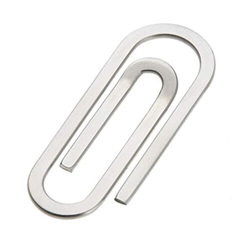 Creative Stainless Steel Money Clip Metal Paper Clip Banknote Holder Silver Clip2