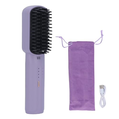 Cepillo alisador de cabello Yinhing 2500mAh púrpura portátil miniatura 6