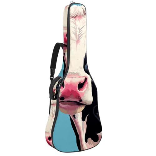 Grand étui de guitare acoustique anti-choc et imperméable à poches
