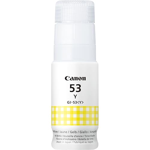 Canon GI-53 Y Tinte gelb Druckertinte 60ml hohe Reichweite fĂĽr PIXMA Tintenstrahldrucker ORIGINAL