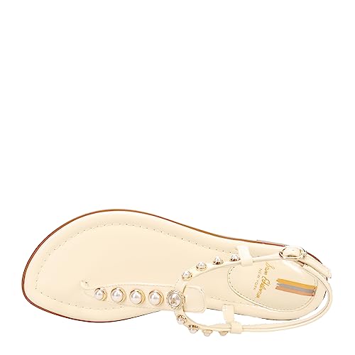 Image of Gigi Gold Boa Signet Flat Sandal by Sam Edelman