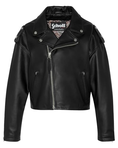 Schott NYC Lcwamber Jacket Femme blouson en cuir premium intemporel