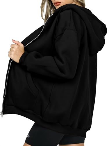 Image of PRETTYGARDEN Women's Fall Zip Up Hoodies Sweatshirts