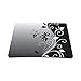 Gray Black Swirl Floral Colored 1 X Standard 7 x 9 Rectangle Non - Slip Rubber Mouse Pad
