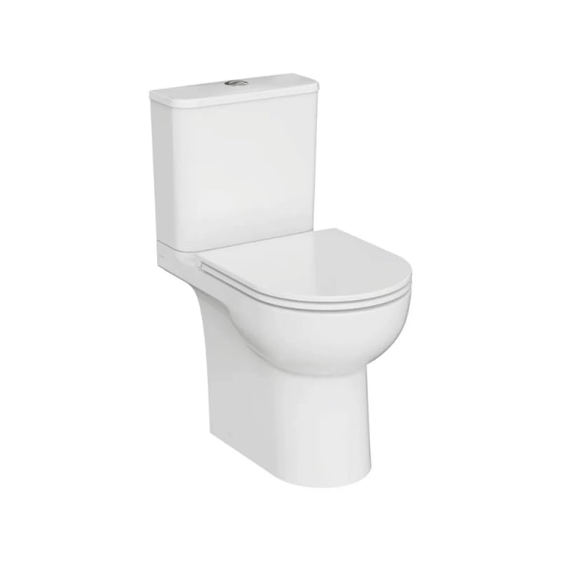 WC à poser sans bride sortie horizontale Vortex VitrA M-20 avec abattant frein de chute