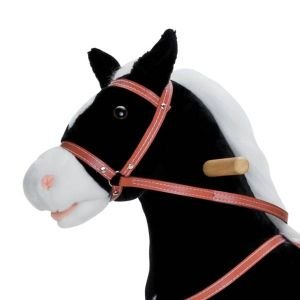 Unbekannt Plüsch Sweety-Toys 90273 Schaukelpferd Blacky, sehr edel, braun