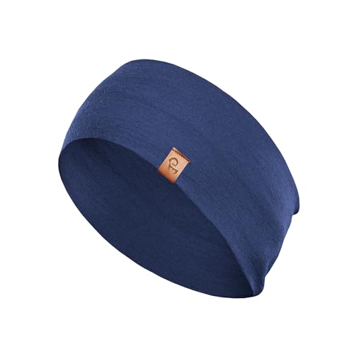 menique Fascia per capelli in 100% lana merino, per donne e uomini, fascia termica invernale per le orecchie, fascia per il sudore, fascia per capelli da allenamento, per corsa, ciclismo, yoga